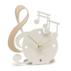 Orologio Musica, Avorio Appoggio Oro - Arti e Mestieri
