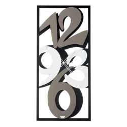 Orologio Vision, Nero Fango e Bianco Marmo - Arti e Mestieri