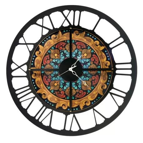 Orologio Maiolica Notte, Nero - Arti e Mestieri