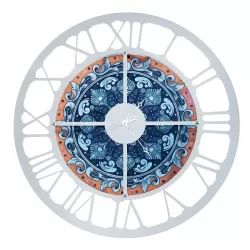 Orologio Maiolica Alba, Argento Trasparente - Arti e Mestieri