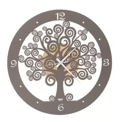Orologio Albero Della Vita Grande, Oro Laccato e Fango - Arti e Mestieri