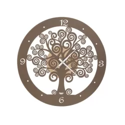 Orologio Albero Della Vita Piccolo, Oro Laccato e Bronzo - Arti e Mestieri
