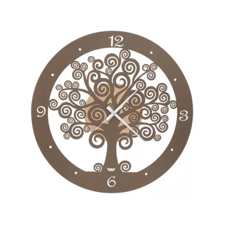 Orologio Albero Della Vita Piccolo, Oro Laccato e Bronzo - Arti e Mestieri