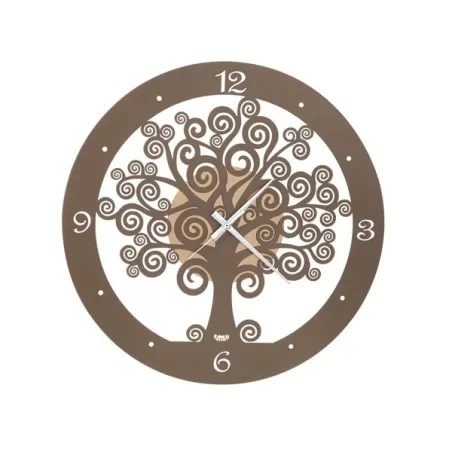 Orologio Albero Della Vita Piccolo, Oro Laccato e Bronzo - Arti e Mestieri