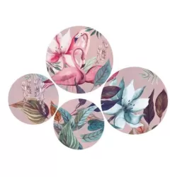 Piatti decorativi da parete Nassau - set 4 pezzi Cm. 2 pezzi 26,5 - 2 pezzi Cm. 20,5 - L'oca Nera