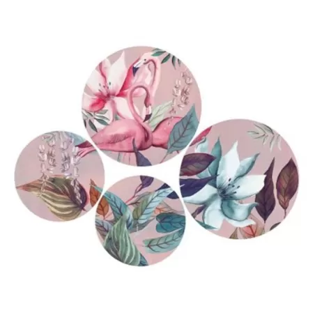 Piatti decorativi da parete Nassau - set 4 pezzi Cm. 2 pezzi 26,5 - 2 pezzi Cm. 20,5 - L'oca Nera