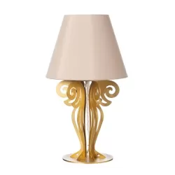 Abat-Jour Circeo, Oro Trasparente Paralume Sabbia - Arti e Mestieri