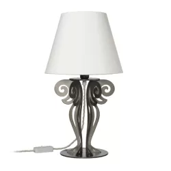 Abat-Jour Circeo, Bronzo e Paralume Avorio - Arti e Mestieri