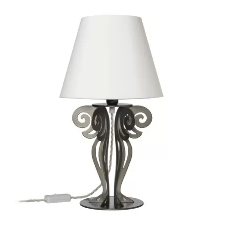 Abat-Jour Circeo, Bronzo e Paralume Avorio - Arti e Mestieri