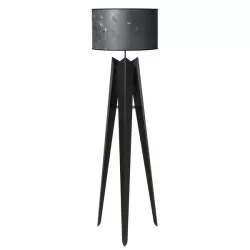 Lampada Compass Terra, Nero e Paralume Marmo - Arti e Mestieri