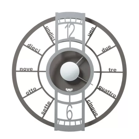 Orologio Push, Fango e Alluminio - Arti e Mestieri