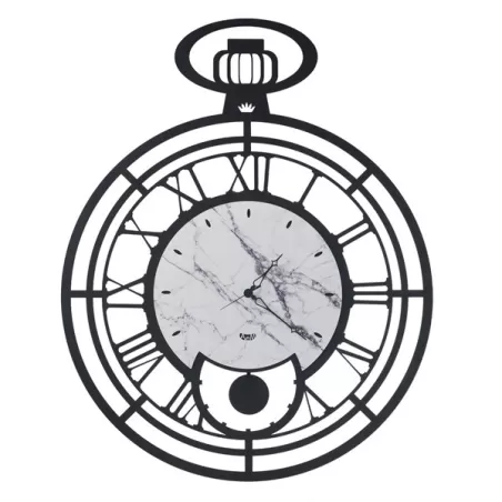 Orologio Mega Cipollone, Nero Marmo - Arti e Mestieri