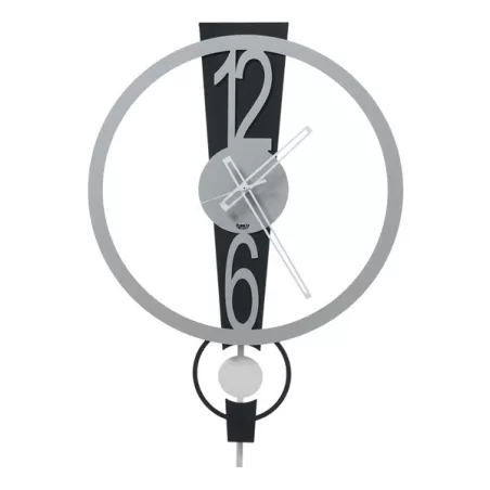 Orologio Dj-Set, Nero, Alluminio e Bianco Marmo - Arti e Mestieri