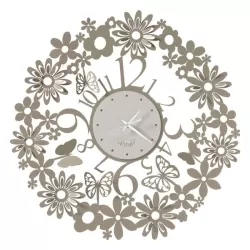 Orologio Spring, Sabbia e Bianco Marmo - Arti e Mestieri