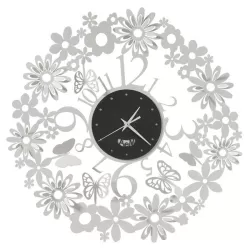 Orologio Spring, Bianco Marmo e Nero - Arti e Mestieri
