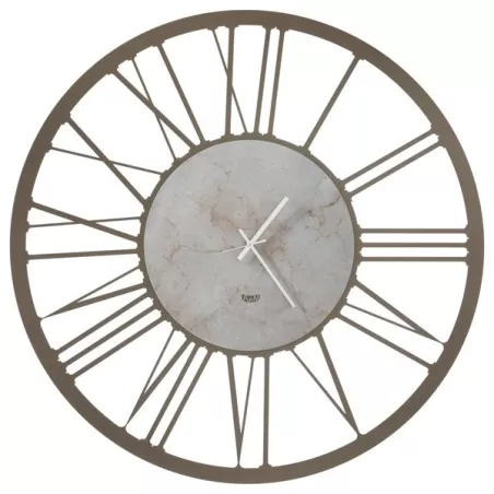 Orologio Big 140, Bronzo, Marmo Travertino - Arti e Mestieri