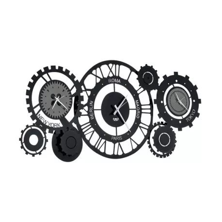 Orologio Big Fuso Meccano, Nero e Fango - Arti e Mestieri