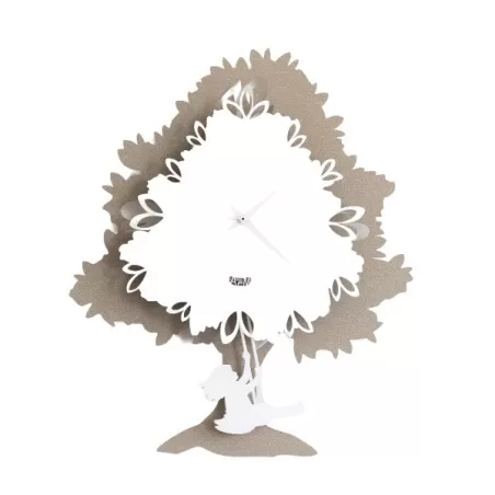 Orologio Albero Pendolo, Beige e Sabbia - Arti e Mestieri