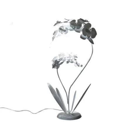 Lampada Orchidea Grande, Bianco - Arti e Mestieri