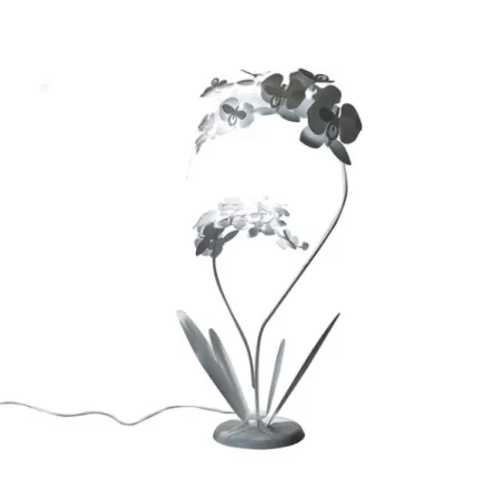 Lampada Orchidea Grande, Bianco - Arti e Mestieri