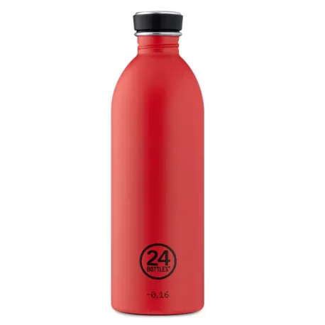 Bottiglia, Urban Bottle Ml.1000, Stone Hot Red - 24Bottles