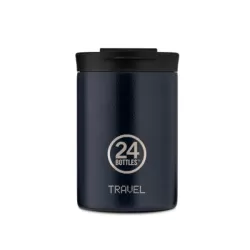 24Bottles® Travel Tubler Brushed Steel - Tazza Termica