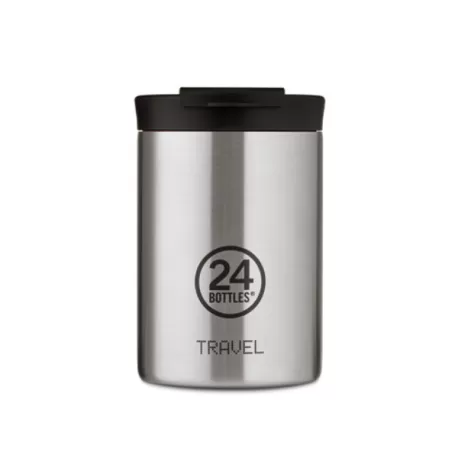 Tazza termica, Travel Tumbler Ml.350, Brushed Steel - 24Bottles