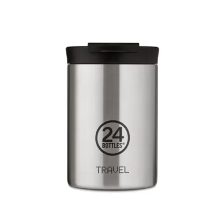 Tazza termica, Travel Tumbler Ml.350, Brushed Steel - 24Bottles