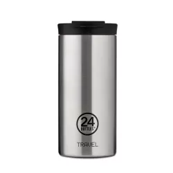 Tazza termica, Travel Tumbler Ml.600, Brushed Steel - 24Bottles