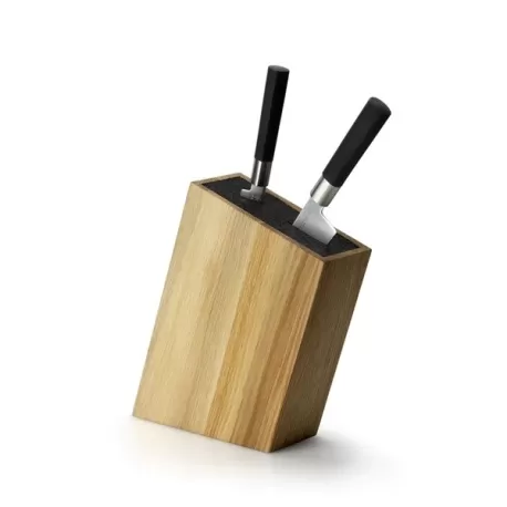 Ceppo portacoltelli e porta utensili in quercia con inserto flessibile - Continenta