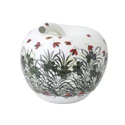 Decor, Mela in ceramica Coccinelle Piccola - Eva - La mela del desiderio