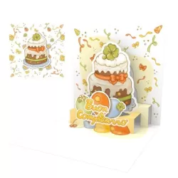 Biglietto d'auguri piccolo, Torta Thun - Origamo