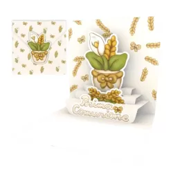 Biglietto d'auguri piccolo, Comunione Thun - Origamo