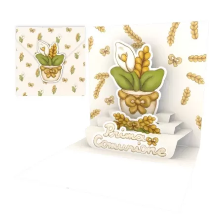 Biglietto d'auguri piccolo, Comunione Thun - Origamo