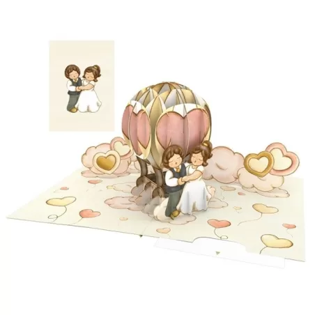 Biglietto d'auguri grande, Matrimonio - Origamo