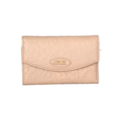 Portafogli con chiusura bottone in ecopelle beige Sempre con me - Thun