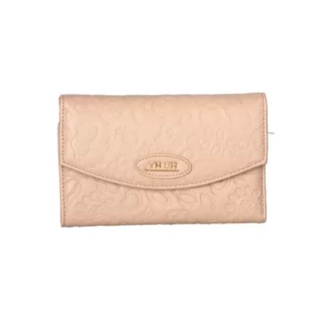 Portafogli con chiusura bottone in ecopelle beige Sempre con me - Thun