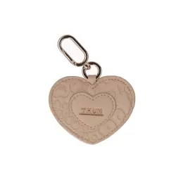 Portachiavi a forma di cuore in ecopelle beige Sempre con me - Thun
