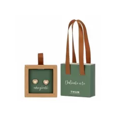 Orecchini pin con cuore rosa - Thun