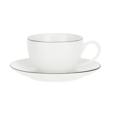Dintorno, Tazza caffè con piatto 100 Cc. - La Porcellana Bianca