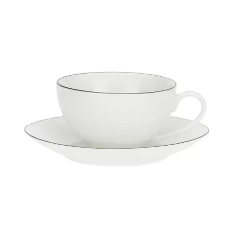 Dintorno, Tazza the con piatto 220 Cc. - La Porcellana Bianca