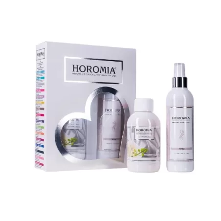 Essenza per Bucato Ml.250 + Deotessuto Spray, Horotwins White - Horomia