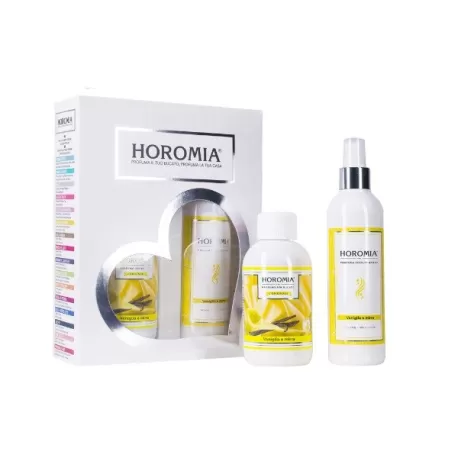 Essenza per Bucato Ml.250 + Deotessuto Spray, Horotwins Vaniglia e mirra - Horomia