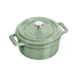 Mini cocotte in ghisa tonda salvia Cm. 10 - Staub