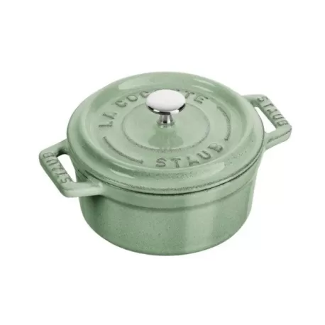 Mini cocotte in ghisa tonda salvia Cm. 10 - Staub