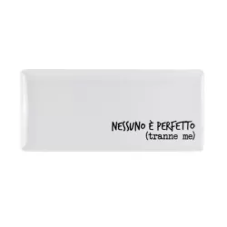 Vassoio Rett Cm.29x13 Graffiti - Nessuno e perfetto (tranne me) - Weissestal