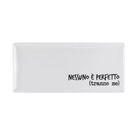 Vassoio Rett Cm.29x13 Graffiti - Nessuno e perfetto (tranne me) - Weissestal