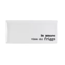 Vassoio Rett Cm.29x13 Graffiti - In amore vince chi frigge - Weissestal