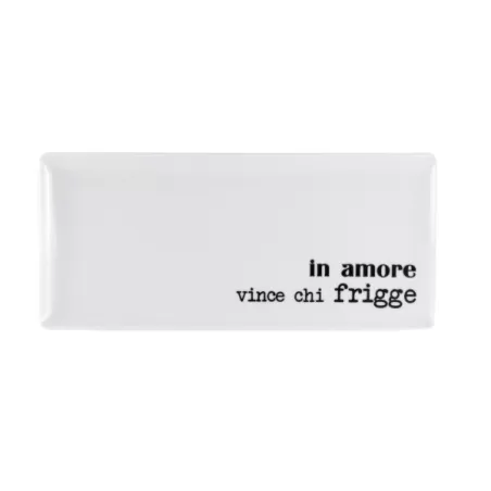 Vassoio Rett Cm.29x13 Graffiti - In amore vince chi frigge - Weissestal