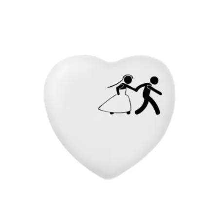 Piatto cuore Cm.17 Graffiti - Marriage Couple - Weissestal